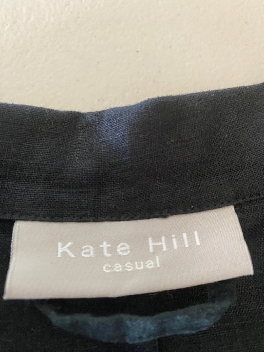 Kate Hill 100% Linen Long Jacket & Skirt Set Dark Gray Large - Picture 8 of 16